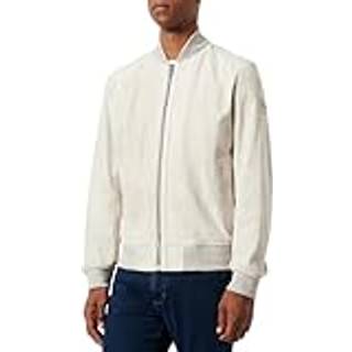 BOSS Orange Herren Lederjacke beige unifarben