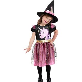 Halloween enhjørning heks kostume str. 128