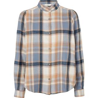 Ari Shirt - Sky captain / asleigh blue / tobacco brown XL - 100% Cotton (Organic) - Skjorter