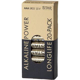 Star Trading - Batteri 20-pk AAA 1,5V Power Alkaline - Tilbehør