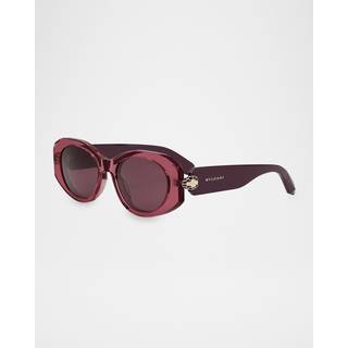 Bvlgari BV40007I 81Y 52 Solbriller Kvinder Lyserød - Shiny Violet - 52mm