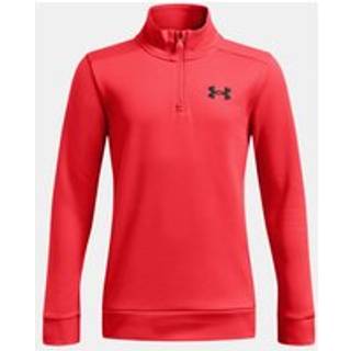 Sweatshirt Under UA Armour Fleece 1/4 Zip-RED 1373559-713 Størrelse YXL