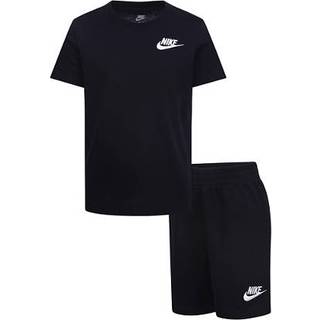 Nike Nike Black Little Kids Small Logo T-Shirt and Shorts Set