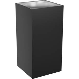 Torre 18W sort op/ned væglampe, CCT - Firkantet, 3 lyskulører, IP54 udendørs, 230V, inkl. lyskilde - Dæmpbar : Ikke dæmpbar, Kulør : CCT (Varm til Kold Hvid)