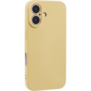 EIDERWOOD iPhone 16 Mat Fleksibel Plastik Bagside Cover - Gul