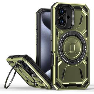 EIDERWOOD iPhone 16 Håndværker Bagside Cover m. Magnetisk Kickstand - MagSafe Kompatibel - Grøn