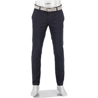Alberto Herren Hose grau meliert Slim Fit