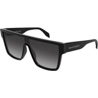 Alexander McQueen Mand Alexander McQueen AM0354S 001 Solbriller Acetat Sort Grå Firkantet Skygge