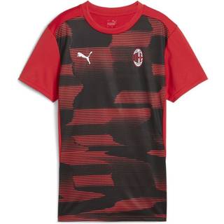 Women&#39;s Puma AC Milan Pre-match Short Sleeve Jersey, Red, Size M, Sport - Black - M