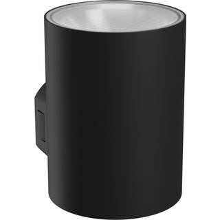 Torre 9W sort væglampe, CCT - Rund, 3 lyskulører, IP54 udendørs, 230V, inkl. lyskilde - Dæmpbar : Ikke dæmpbar, Kulør : CCT (Varm til Kold Hvid)