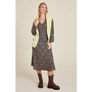 Tranquillo Women's Lockeres Ecovero-Kleid V-Neck Kjole Damer størrelse 38 farve grå