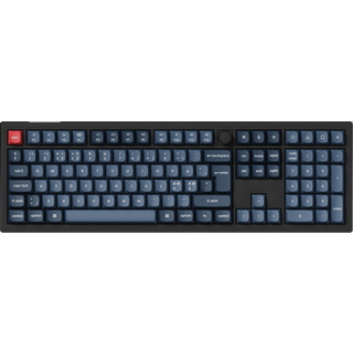 Keychron V6 MAX QMK/VIA Wireless RGB Hot Swap Jupiter Red - Carbon Black - Tastatur - Nordisk - Sort