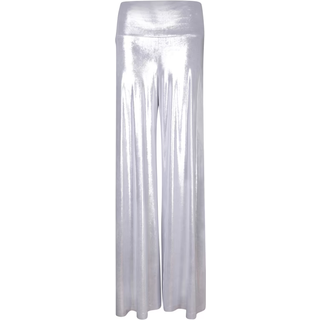 Norma Kamali Elephant lamÃ© wide-leg pants - silver - S