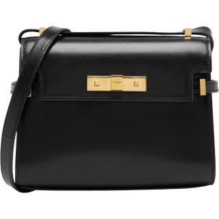 Saint Laurent Manhattan Mini leather shoulder bag - black - One Size