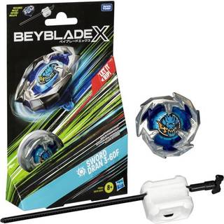 Beyblade X Sword Dran 3-60F Starter Pack Set with Attack Type Top & Launcher Ages 8+