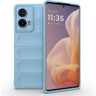 EIDERWOOD Motorola Moto G85 (5G) Fleksibelt Plastik Bagside Cover - Lyseblå