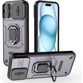 EIDERWOOD iPhone 16 Plus Håndværker Bagside Cover m. Magnetisk Kickstand & Cam Slider - Lilla