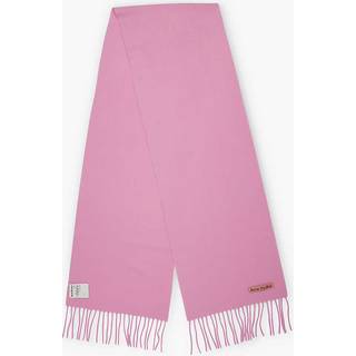 Skinny Fringed Scarf Cotton Candy Pink