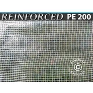 Netarmeret presenning 8x10m, PE 200g/m², Transparent