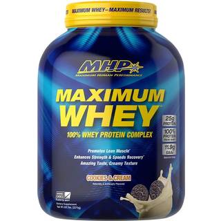 MHP – Maximum Whey 100% Whey Protein Cookies & Cream, 62 portioner