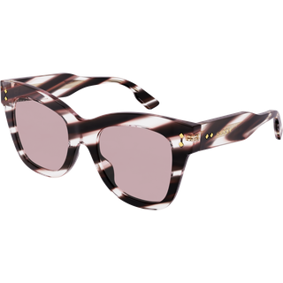 Gucci Kvinde GG1082S 002 Solbriller Acetat Havana Rosa Cat Eye