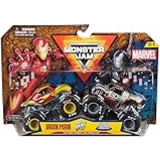 Monster Jam 2-pack - Marvel legetøjsbiler i metal