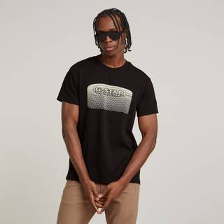 G-Star Old Skool Logo T Shirt Black