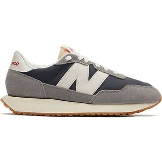 New Balance Mænd 237 i Grå/Brungrå Suede/Mesh, Størrelse 44