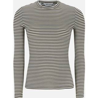 Soft Rebels Fenja Top Stribet O-Neck Morel Brun-XL