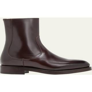 Brunello Cucinelli Polished leather ankle boots - brown - EU 42