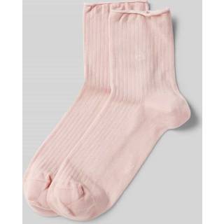 Calvin Klein 2-pak Short Sock Roll Top - Lightpink - Str 35/38