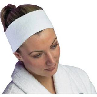 Hive Of Beauty Salon Essentials Fixing Toweling Pandebånd - Hvid