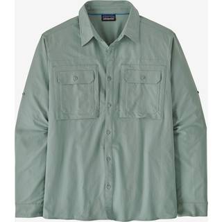 Patagonia L/S Self Guided Sun Shirt Skjorte Herrer størrelse L farve turkis