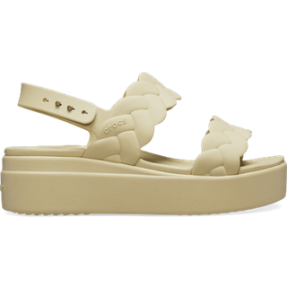 Crocs Crocs Cream Brooklyn Woven Low Wedges