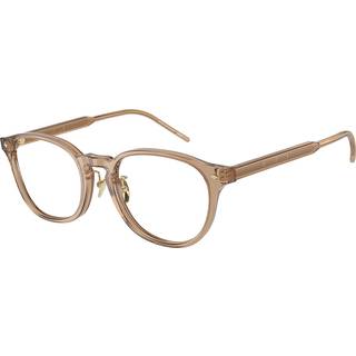 Giorgio Armani AR7259F Asian Fit 6072 52 Briller Mænd Brun - Transparent Brown - 52mm