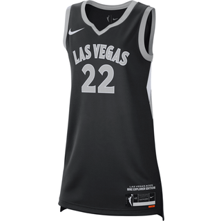 A'ja Wilson Las Vegas Aces Nike Dri-FIT WNBA Victory-trøje - sort - M