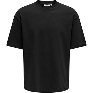 ONLY & SONS t-shirt i sort til herre