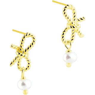 ROPE BOW PEARLS | GOLDEN