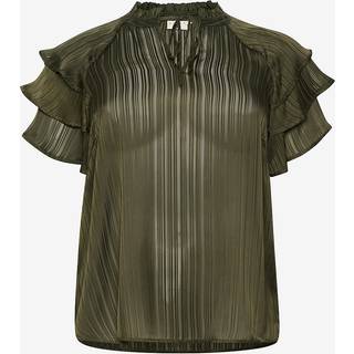Kaffe Curve KCjola Bluse - Grøn - Str 52 - Damer