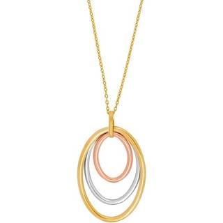 Siersbøl 8kt. Guld vedhæng inkl. forgyldt kæde