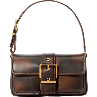 MK Colby Extra-Small Burnished Leather Shoulder Bag - Brown - Michael Kors - ONE SIZE