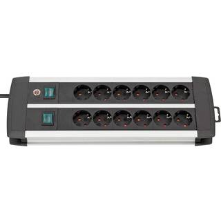Brennenstuhl 1391000912 Stikdåse 3 M 12 Ac Stikkontakt(er) Indendørs Sort, Hvid