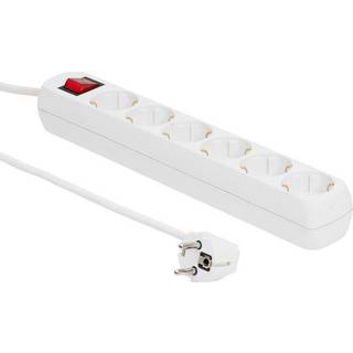 MICROCONNECT 6-WAY SCHUKO SOCKET 10M WHITE