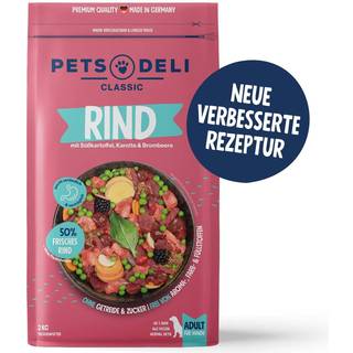 Pets Deli Tørfoder med oksekød, sød kartoffel, gulerod og brombær 78.33 DKK/1 kg