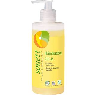 Sonett Flydende Håndsæbe Citron, Økologisk - 300 ml.