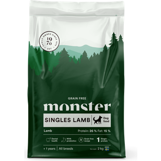 Monster Dog Grain Free Singles Lamb All Breed - 2 kg