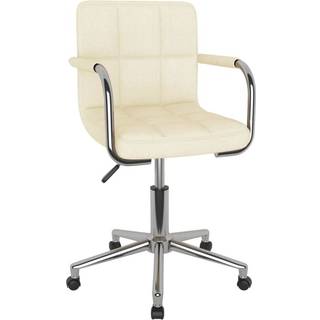 Drejelig Kontorstol Stof - Creme