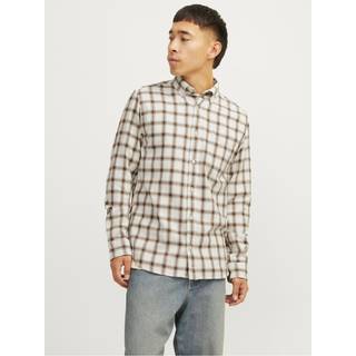 Blubrook Check Structure Skjorte, Cloud Dancer, M