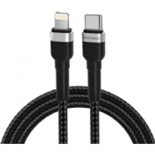 Wozinsky Lightning til USB-C kabel PD 30W, 2m - Sort