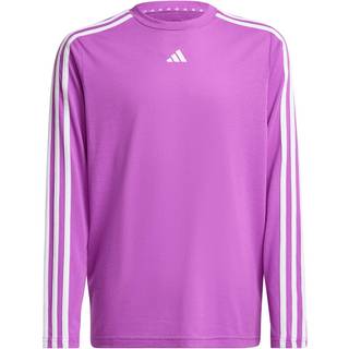 Train Essentials Logo Regular Fit Long Sleeve Kids T-shirt - Purple Burst / White - 152
